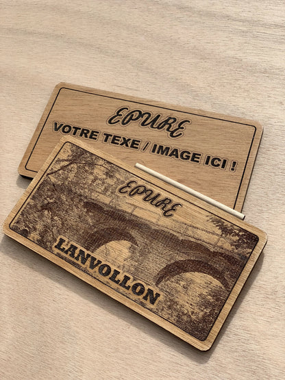 Personnalisation de la plaque de roulage avec image lanvollon