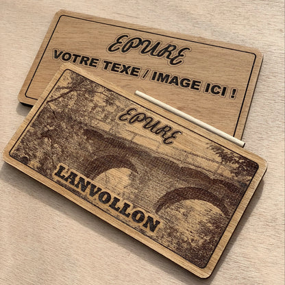 Personnalisation de la plaque de roulage avec image lanvollon